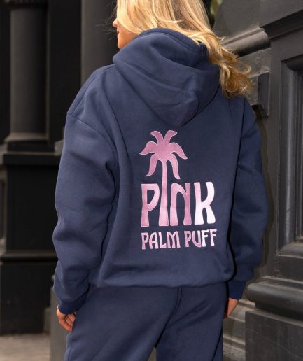 Classic Puff Hoodies in Navy