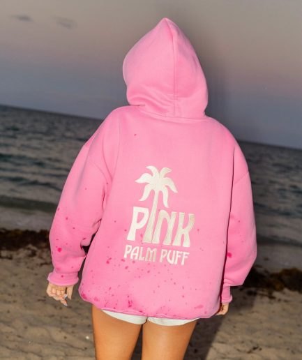 Classic Puff Hoodies in Raspberry