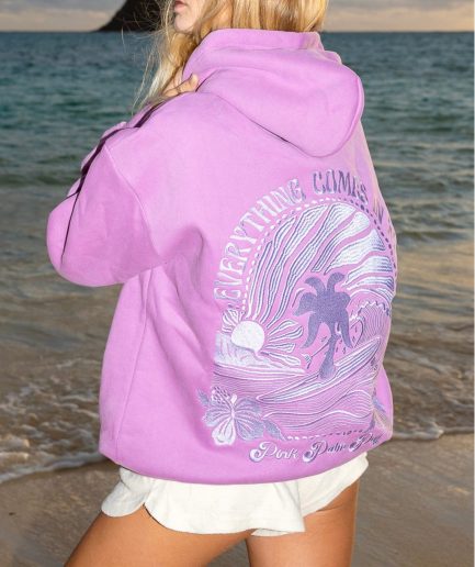 Everything Comes Hoodies in Açai