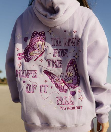 To Live For the Hope of it All Hoodies in Lilac
